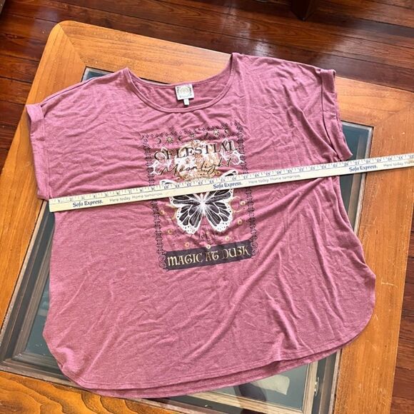 Tru Selfโ2XL Pink Top "Celestial Magic atโDusk" - Picture 5 of 13
